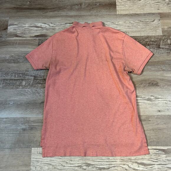 Polo Ralph Lauren Custom Fit Polo Shirt Pink Heather Short Sleeve Green Pony M - Picture 3 of 6